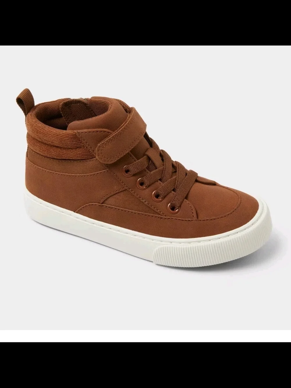 Kids High-Top Robert Dress Sneakers in Brown